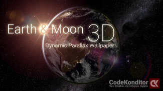 Earth & Moon in HD Gyro 3D Parallax Live Wallpaper screenshot 1
