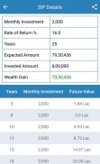 SIP Calculator screenshot 1