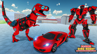 Flying Dino Robot Car Transformation 2021 screenshot 5