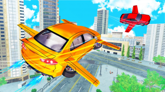 空飛ぶ車のシューティング - 車のゲーム screenshot 4