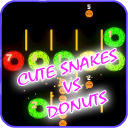 Cute Snake vs Donuts