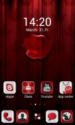 Red apple GO Launcher Theme screenshot 1