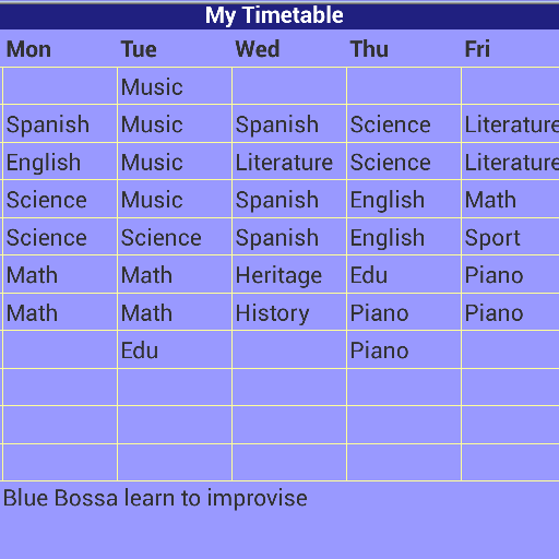 School Timetable 1 05 Download Android Apk Aptoide