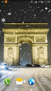 Snow in Paris Live Wallpaper screenshot 1