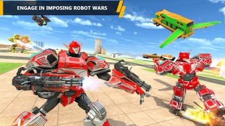 Flying Train Robot Car Games screenshot 0