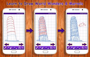 Learn to Draw World Wonders & Marvels screenshot 3