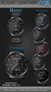 Black Leather HD Watch Face screenshot 2