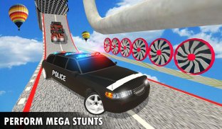 Mega Ramp Police Car Stunts Cop Car GT Racing Game screenshot 5