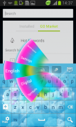 Rainbow Colors GO Keyboard screenshot 2