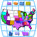 USA Map Puzzle icon