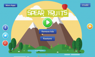 Spear Fruits-by throwing spear screenshot 0