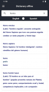 Dictionary English Spanish offline screenshot 2