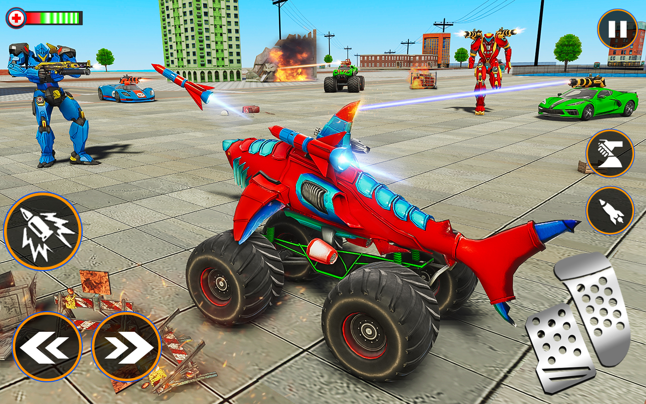 Monster Truck Robot Shark Game - Baixar APK para Android