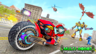 Flying Robot Car Transform: Tank Robot Games screenshot 1