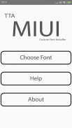 TTA MIUI Custom font installer screenshot 1