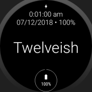 Twelveish - Customizable Text Watch Face for Wear screenshot 0