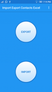 Import Export Contacts Excel screenshot 0
