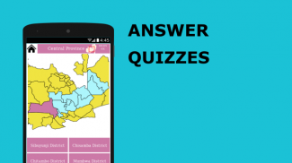 Puzzle Quiz Map 2020 - Zambia - Regions, Districts screenshot 0