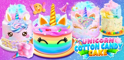 Unicorn Cotton Candy Cake