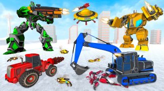Snow Excavator Robot Games screenshot 5
