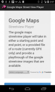 Google Maps Streetview Player screenshot 1