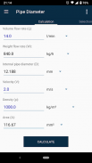 Pipe Diameter Calculator screenshot 1