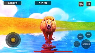 Lion Vs Tiger Wild Animal Simulator Game screenshot 5