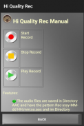 Hi Quality Rec Audio recording screenshot 21