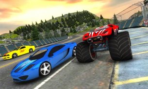 Crazy Car vs Monster Racing 3D screenshot 0