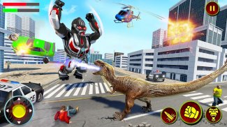 Angry Gorilla Robot Truck Game screenshot 2