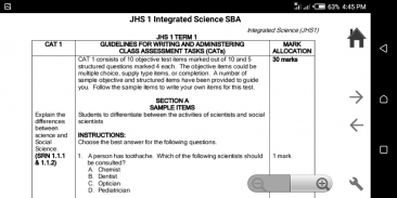 GES JHS Syllabus + SBA screenshot 0