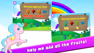 Poney apprend Preschool Math screenshot 1