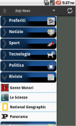 Italia Notizie RSS Feed Reader screenshot 1