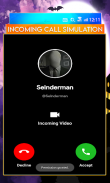 Fake Call Slender-Man & Video screenshot 0