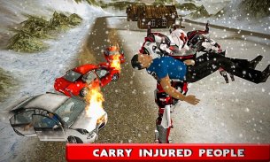 Firefighter Real Robot Rescue Firetruck Game screenshot 0