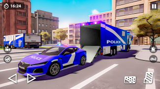 US Police Car Transporter Game screenshot 7