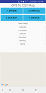 GPS To CSV Map screenshot 0