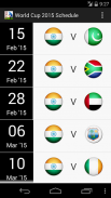 WorldCup 2015 Schedule OFFLINE to be updated 2019 screenshot 4