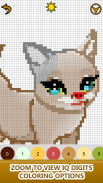 Cats Pixel Art Coloring Book screenshot 5