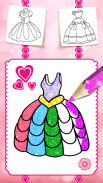 Glitter dress coloring and drawing book for Kids screenshot 7