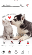 Cute Theme Puppy and Kitten screenshot 0