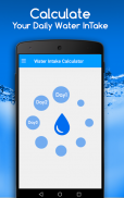 Water intake calculator screenshot 2