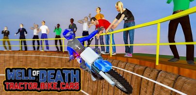 Well of Death Stunts: Car Bike