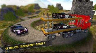 OffRoad Police Transporter Truck Games screenshot 2