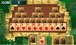 Pyramid Solitaire JEU cardgame screenshot 1