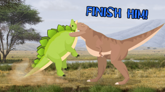 T-Rex Fights Stegosaurus screenshot 1