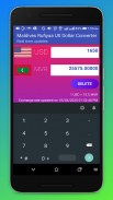 Maldives Rufiyaa US Dollar Converter - USD & MVR screenshot 0