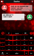 Neon Red keyboard theme screenshot 1