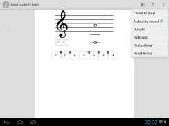 NoteTeacher with Metronome and Tuner screenshot 1