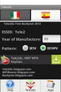 Tele2dic. WEP, WPA & WPA2 Tele2 routers KeyGen. screenshot 2